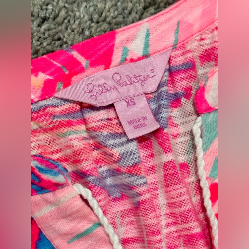 Lilly Pulitzer Tropical Shift Dress-Pink-XS - Picture 3 of 9